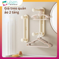 Giá treo móc quần áo dán tường - kệ treo móc quần áo kệ treo móc quần áo tiện lợi điều chỉnh
