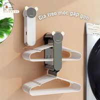 Giá treo móc quần áo dán tường, kệ treo móc quần áo tặng kèm miếng dán chịu lực