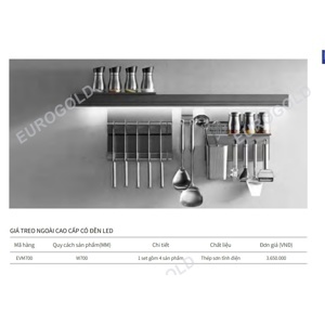 Giá treo ngoài có đèn LED Eurogold EVM700