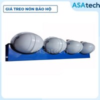 Giá treo nón bảo hộ lao động 4 nón QT-BBH01-A4 (loại treo trên tường)