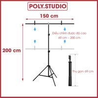 Giá Treo Phông Nền Chụp Ảnh 150x200 cm