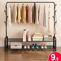 Giá Treo Quần Áo 2 Tầng Có Chỗ Để Giày Dép Thông Minh