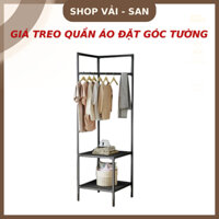 Giá treo quần áo chữ V, kệ để đồ góc tường nhỏ gọn, tiện lợi, tiết kiệm không gian
