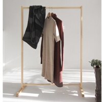 Giá treo quần áo gỗ thông thanh đơn, xào treo đồ gỗ tự nhiên