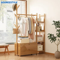 giá treo quần áo kệ treo quần áo Móc treo quần áo đa năng kệ treo quần áo khung tre
