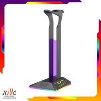 Giá Treo Tai Nghe Gaming Model X6 Tích Hợp Đèn Led RGB Chuyển Màu Có Cổng USB 3.5 Mở Rộng - Hàng Fullbox