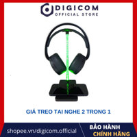 Giá treo tai nghe giá, đỡ tai nghe LED RGB nháy theo nhạc tích hợp sạc nhanh không dây 15w 2 trong 1 tiện dụng