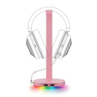 Giá treo tai nghe Razer Base Station V2 Chroma – Quartz Pink (RC21-01510200-R3M1) - Hàng Chính Hãng