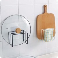 Giá treo thớt, nắp nồi tiện lợi