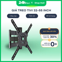 Giá treo tivi 32-55 inch góc xoay 2 thanh đòn chịu lực cao dễ dàng lắp đặt tại nhà