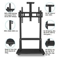 Giá Treo Tivi Di Động 1700 32 - 43 - 50 - 55 - 65 Inch Cột Treo Tivi Có Bánh Xe