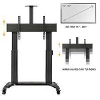 GIÁ TREO TIVI DI ĐỘNG NB TW100 75 – 110 INCH – NÂNG HẠ ĐỘ CAO BẰNG ĐIỀU KHIỂN