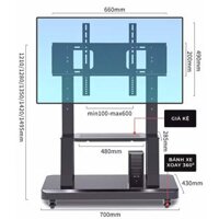 Giá treo TiVi di động thông minh, tối giản cho không gian phòng họp, hội nghị hiện đại – GM172 - Nội Thất IGA Việt Nam