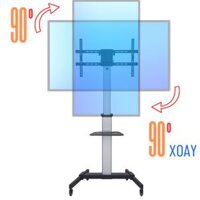 Giá Treo Tivi Di Động Xoay Ngang Dọc 90 Độ Ergotek E2290 Chính Hãng