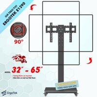 Giá Treo Tivi Di Động - Xoay Ngang Dọc 90 Độ - ErgoTek E1290 32 - 65 Inch - Khung Treo Tivi Di Chuyển Xoay Dọc Tivi