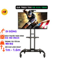 Giá Treo Tivi Di Động NB-AVA-1800 55inch-90inch, Mẫu 2023, Bảo hành 1 năm - Gia Dụng Chú Thoòng