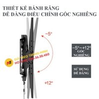 Giá Treo Tivi Gật Gù NB DF70T 50 – 85 Inch - Điều Chỉnh Góc Nghiêng Tivi 12 Độ