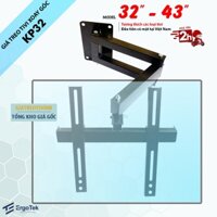 Giá Treo Tivi Góc Tường KP32 26 - 32 - 43 Inch - Khung Treo Tivi Xoay 180 Độ 2 Cánh Tay Linh Hoạt - [ Rẻ Hơn NB P4 ]