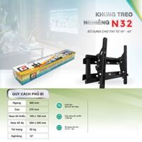 Giá treo tivi led, khung kệ treo tivi nghiêng từ 19inch-65inch điều chỉnh góc nghiêng 15 độ + kèm ốc vít