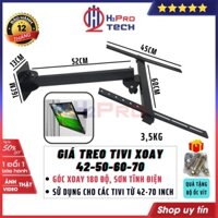 Giá Treo Tivi Xoay Đa Năng 42-70 Inch Tặng Ốc Vít, Độ Bền Cao - Xoay 360 Độ, Khung Treo Được Mọi Loại Tivi-H2Pro Tech