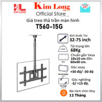 Giá treo trần Tivi LCD T560-15G treo màn 32- 75 inch, Tải trọng 68kg