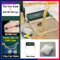 Giá Treo Túi Lọc Rác Bồn Rửa KUNBE Kết Hợp Để Đồ Rửa Chén Bát Ngăn Tắc Nghẽn - Giá Xanh  Túi Lọc