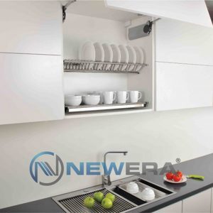 Giá treo úp bát đĩa inox NewEra NE0190A - 2 tầng