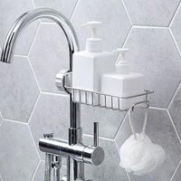 Giá Treo Vòi Đựng Đồ, Giẻ Rửa Chén Bát - Kệ Gắn Vòi INOX Để Đồ Giẻ Rửa Chén Bát