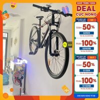 giá treo xe đạp thể thao gắn tường loại 2 móc chịu lực cao cấp