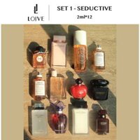 [Giá trị thực 1,1tr] Set nước hoa Quà tặng Giáng Sinh 12 loại 24ml | 12*2ml - Set 1 - Seductive (Quyến rũ)