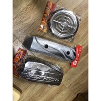 Giá trọn bộ 3 món Ốp pô +ốp bầu gió (pô e )+Ốp quạt gió xe LEAD -SCR (đời cũ )cực đẹp giá rẻ