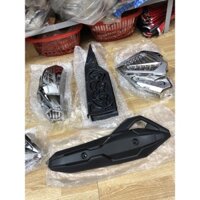 Giá trọn bộ 4 món ốp đủ xe AB Air blade đời 2016->2019 bao gồm Sàn chân +Ốp pô +Ốp quạt gió +Ốp bầu gió (pô e ) giá rẻ