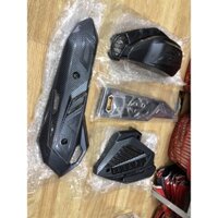 Giá trọn bộ 4 món ốp đủ xe AB Air blade đời 2020-2021 gồm có Sàn chân +Ốp pô +Ốp quạt gió +Ốp bầu gió (pô e ) giá rẻ