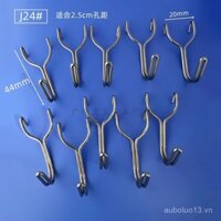 Giá trưng bày móc pegboard bằng thép không gỉ, móc giá lưu trữ, móc chân máy, móc tủ trưng bày siêu thị