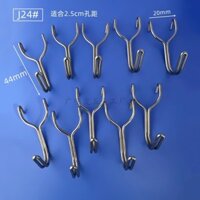 Giá trưng bày móc pegboard bằng thép không gỉ, móc giá lưu trữ, móc chân máy, móc tủ trưng bày siêu thị