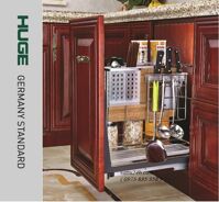 Gía trượt dể dao thớt, gia vị inox nan dẹt HUGE H-DT1340