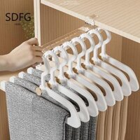 Giá trượt tủ có thể thu vào SDFG, Móc treo quần áo đường ray trượt rõ ràng, Móc treo quần nhựa hạng nặng sáng tạo cho gia đình