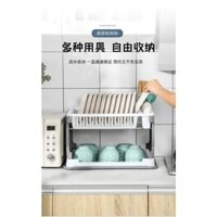 Giá úp bát đĩa 2 tầng, kệ úp chén có ống đũa đa năng kèm khay hứng , sạch sẽ tiện dụng Tiện Dụng, Đa Năng
