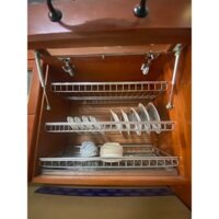 Giá úp bát đĩa lắp tủ bếp inox bán lẻ 1 tầng