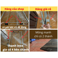 Giá úp bát đĩa lắp tủ bếp inox bán lẻ 1 hàng dầy đẹp, Tủ úp bát giá sỉ