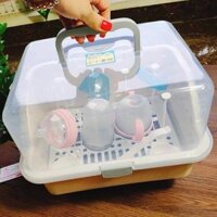 Giá úp bình sữa có nắp đậy