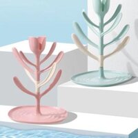 Giá úp bình sữa Kichi hình cây tiện lợi (màu ngẫu nhiên)