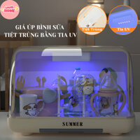 Giá Úp Bình Sữa Summer  Kết Hợp Đèn Tiệt Trùng UV Cao Cấp Loại Bỏ Vi Khuẩn 99% Không BPA An Toàn Tiện Dụng Cho Mẹ Và Bé