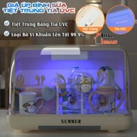 Giá Úp Bình Sữa,Ly Nước Kết Hợp Đèn Tiệt Trùng UV Cao Cấp Có Nắp Đậy Bảo Quản Chống Bụi Ngăn Ngừa Vi Khuẩn Tới 99,9%