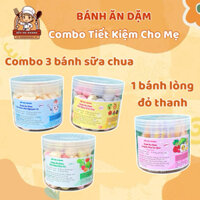 [GIÁ ƯU ĐÃI] Combo 4 Hộp Bánh Cho Bé Ăn Dặm Từ 6 Tháng Handmade Nhà Làm