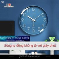 【Giá ưu đãi】TIMESS radio đồng hồ treo tường phòng khách thời trang nhà đèn trí sang trọng khí quyển sáng tạo