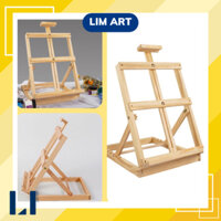 Giá vẽ tranh gỗ thông để bàn cao cấp có thể điều chỉnh linh hoạt