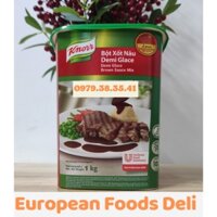 Gia Vị Bột Xốt Nâu Knorr Demi Glace Hộp 1KG Dùng Chế Biến Thịt Bò