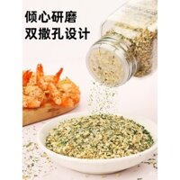 Gia vị hỗn hợp muối tỏi và rau mùi tây, muối biển nghiền, hạt tiêu đen, bột gia vị muối tỏi và rau mùi tây cho món bít tết
