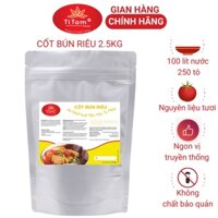 Gia vị nấu bún riêu nêm sẵn Titom túi 2.5kg dùng nấu nước lèo bún riêu cua